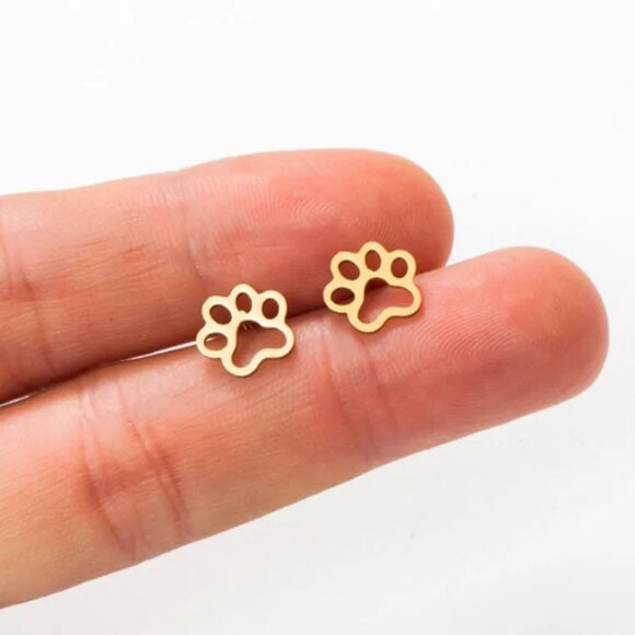 Puppy Paw Earrings (133) - Picture 2 of 2